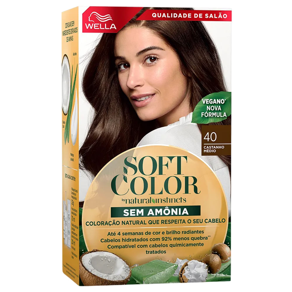 Kit Tintura Soft Color Castanho Médio 40 Soft Color
